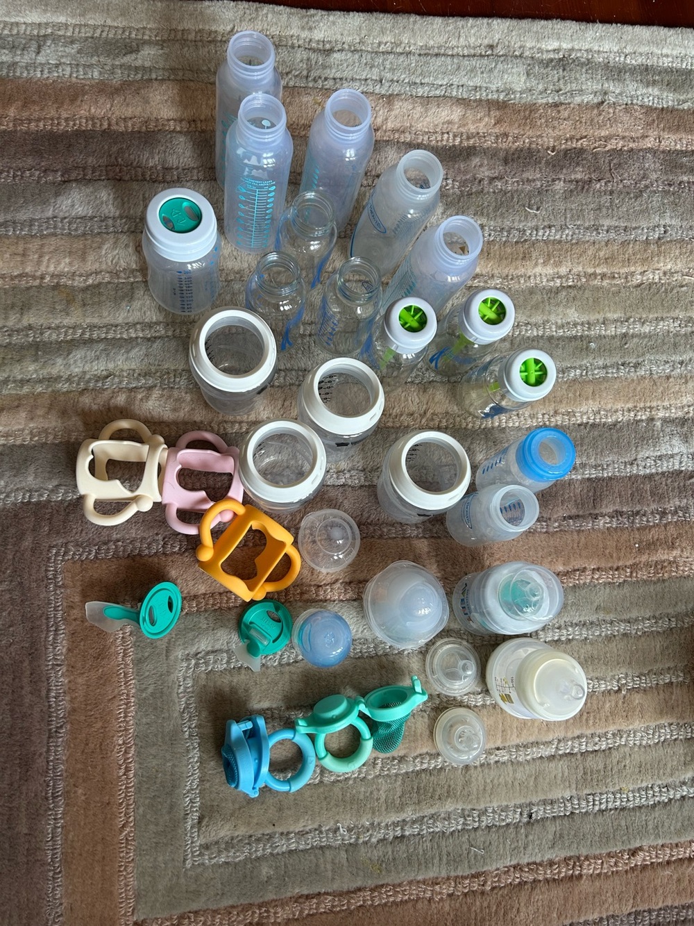 Assorted Baby Bottles & Accessories Lot
